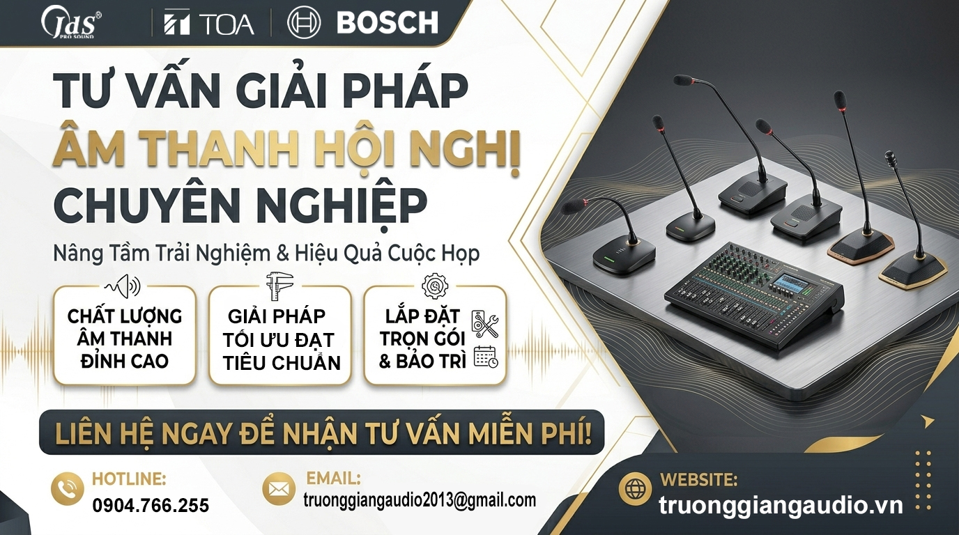 giải pháp âm thanh hội nghị 
