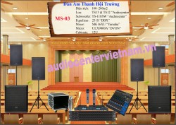 Dàn Âm Thanh Cho Hội trường 100-200M2 ( Loa Liền Công Suất)