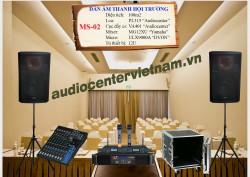 Dàn Âm Thanh Cho Hội Trường 100m2 (Loa Đặt Đất)