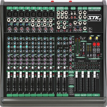 Mixer Liền Công Suất 2x750W STK SM-16SFDR